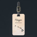 Étiquette de bagage carte d'Hawaï, Bienvenue à la<br><div class="desc">Ces étiquettes de bagage d'état font les parfaites étiquettes de cadeau pour la fête de mariage ou étiquettes de sac de bienvenue. Attachez-la à vos cadeaux de demoiselles d'honneur au lieu d'une étiquette de cadeau en papier classique, et elles pourront l'utiliser pendant des mois et des années à venir. Les...</div>