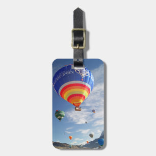 étiquette de bagage pour ballon à air chaud