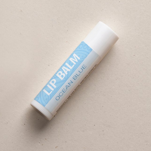 Étiquette de bain à remous - bleu océan - Carré de (Créateur téléchargé)