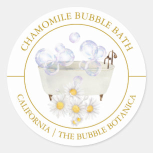 Étiquette de bain bulle Chamomile