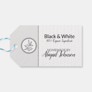 Étiquette de bain et de corps fait maison noir et