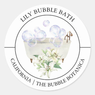 Étiquette de bain Lily Bubble