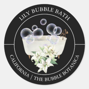 Étiquette de bain Lily Bubble