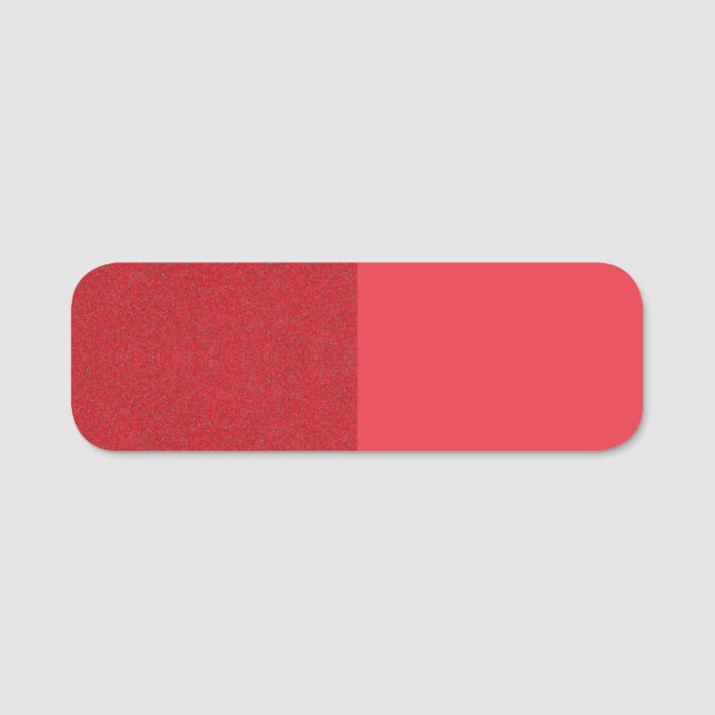 Étiquette de balise de nom rouge de tomate fractio (Devant)