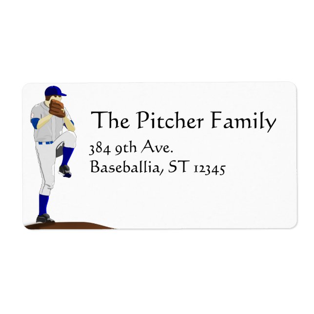 Étiquette de baseball (Devant)