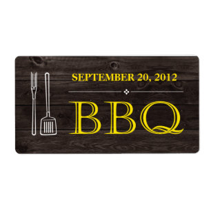 Étiquette de BBQ