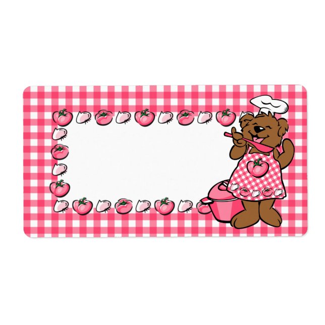 Étiquette de Bear Little Chef (Devant)