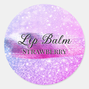 Étiquette de beauté personnalisée violette de luxe
