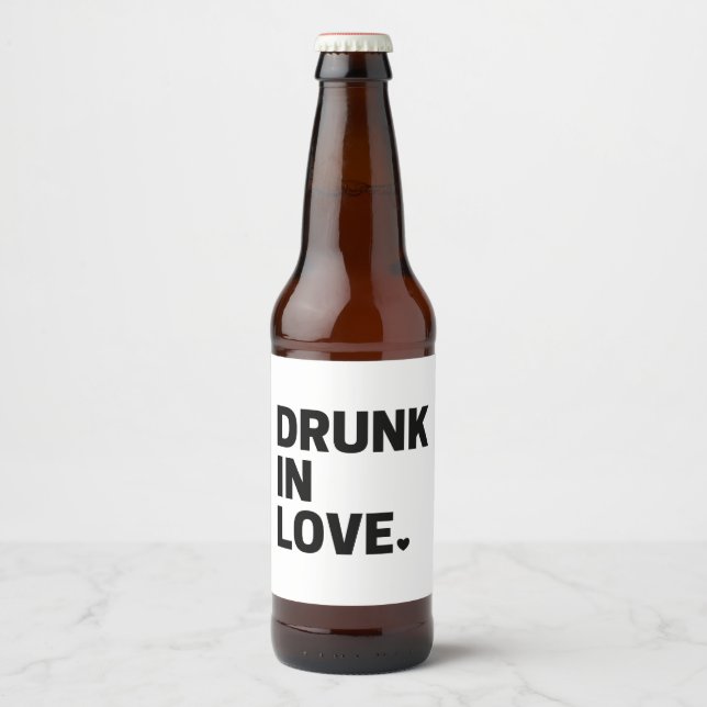 Étiquette de bière Amour en état d'ébriété  (Devant)