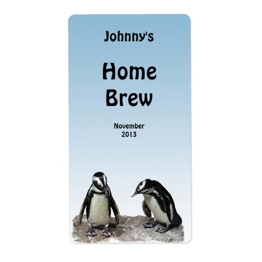 Étiquette de bière de pingouins