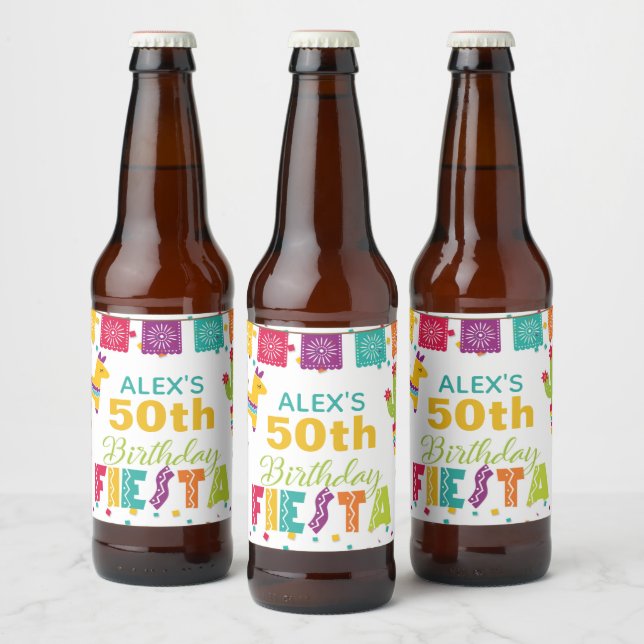 Étiquette de bière Fiesta Blanche - Personnaliser  (Bouteilles)