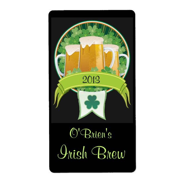 Étiquette de bière irlandaise (Devant)