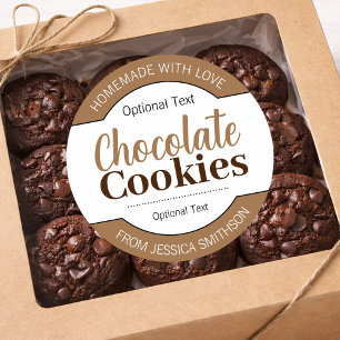 Étiquette de biscuits au chocolat (ou toute autre
