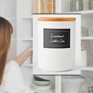 Étiquette de biscuits personnalisé, bocal de biscu