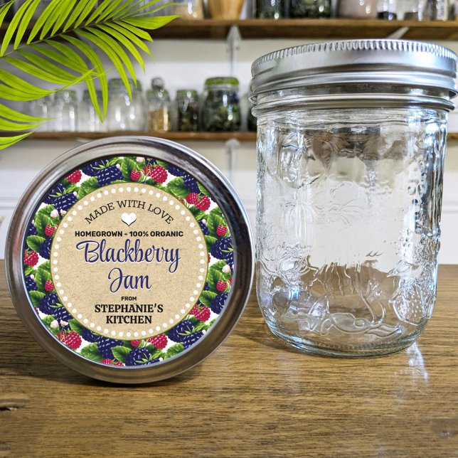 Étiquette de bocal Blackberry Canning (Créateur téléchargé)