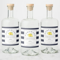 Étiquette de boisson à ruban bleu de la marine mod