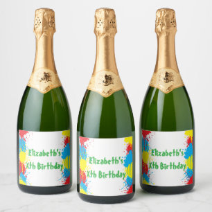 Étiquette de boisson d'anniversaire pour enfants d