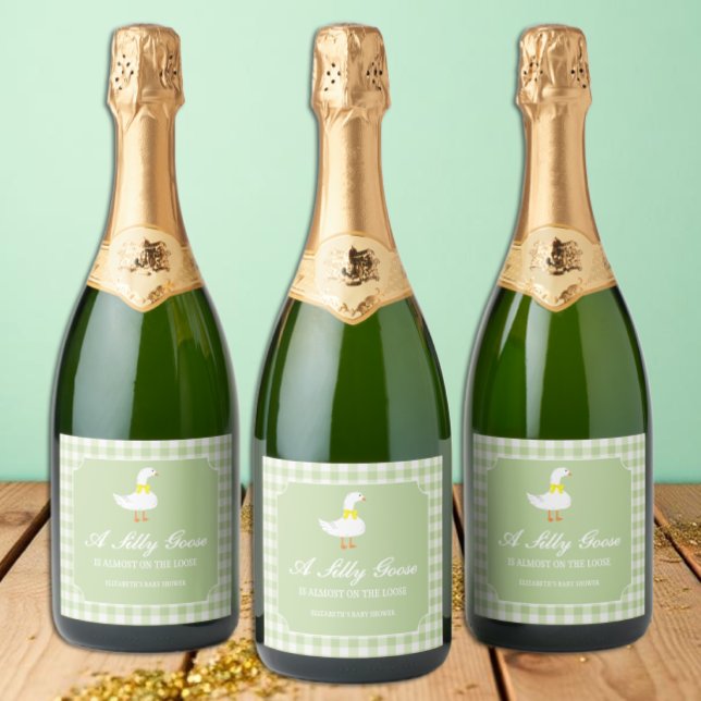 Étiquette de boisson pour Baby Shower Little Goose (Créateur téléchargé)
