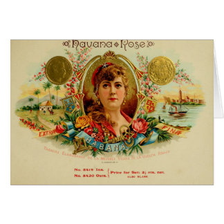 Étiquette de boîte à cigares vintage