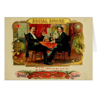 Étiquette de boîte à cigares vintage