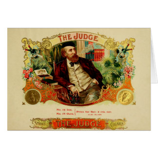 Étiquette de boîte à cigares vintage