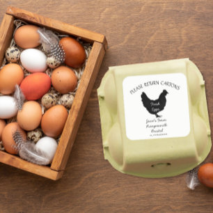 Étiquette de boîte à œufs personnaliser boîte à œu