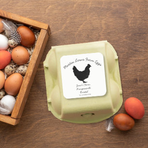Étiquette de boîte à œufs personnaliser boîte à œu