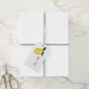Étiquette de boîtier Favour Citron personnalisé