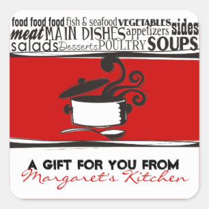 Étiquette de bordage de cadeau de vapeur de