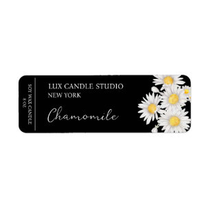 Étiquette de bougie Chamomile