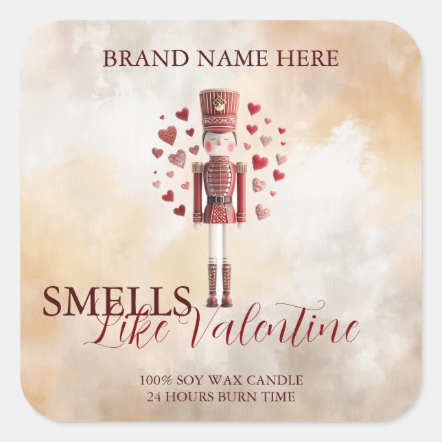Étiquette de bougie de la Saint-Valentin Casse-Noi (Devant)
