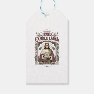 Étiquette de bougie Jésus Bougie Jésus Foi chrétie