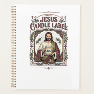 Étiquette de bougie Jésus Bougie Jésus Foi chrétie