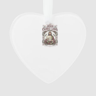 Étiquette de bougie Jésus Bougie Jésus Foi chrétie