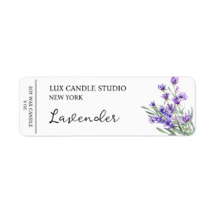 Étiquette de bougie Lavender