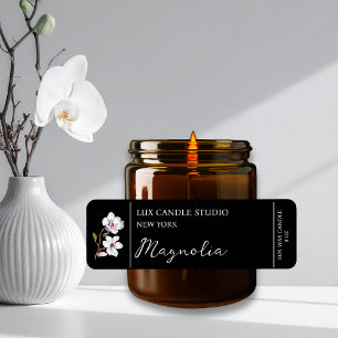 Étiquette de bougie Magnolia