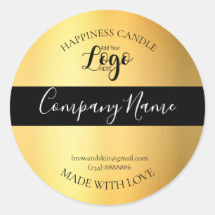 Étiquette de bougie maison personnalisé