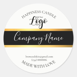 Étiquette de bougie maison personnalisé