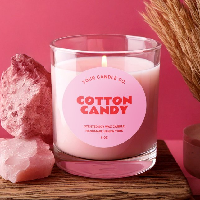 Étiquette de bougie minimaliste tendance moderne (Créateur téléchargé)