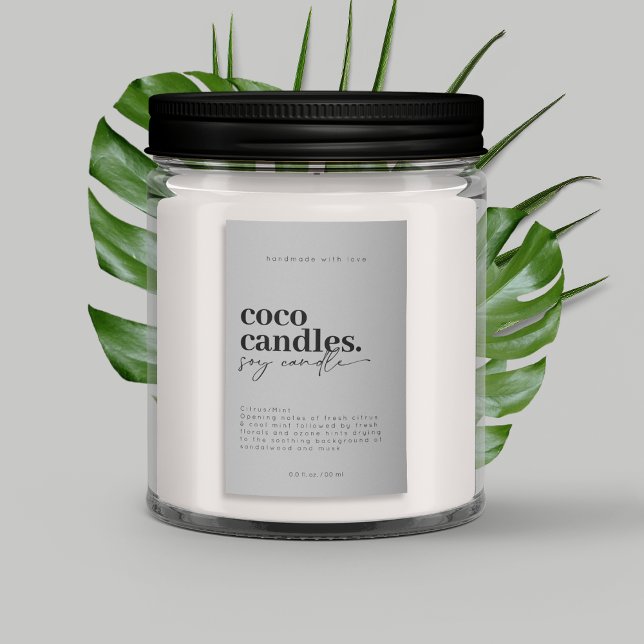 Étiquette de bougie moderne (Créateur téléchargé)