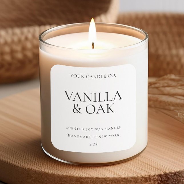 Étiquette de bougie personnalisé minimaliste moder (Créateur téléchargé)