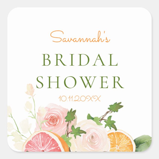 Étiquette de bougie pour thème de shower de mariag (Devant)