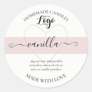 Étiquette de bougies maison personnalisées