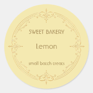 Étiquette de boulangerie de petite entreprise Lemo