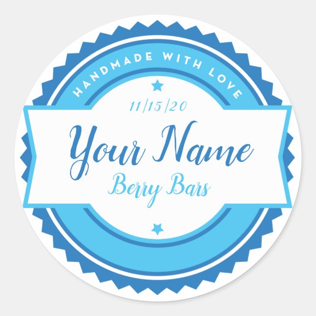 Étiquette de boulangerie personnalisée (Devant)