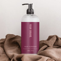 Étiquette de bouteille cosmétique Neutre Dusty Ros