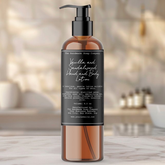 Étiquette de bouteille de cosmétiques à l'aspect m (Créateur téléchargé)