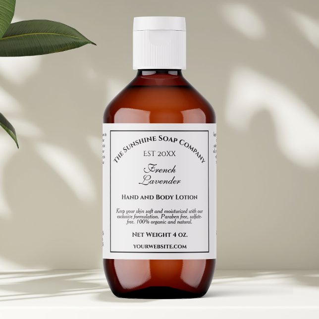 Étiquette de bouteille de cosmétiques année de cré (Créateur téléchargé)