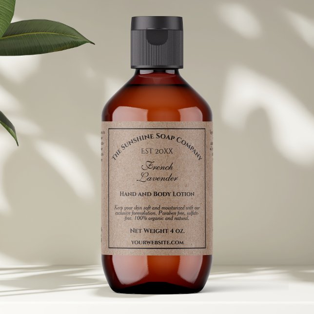 Étiquette de Bouteille de Cosmétiques Année de Cré (Créateur téléchargé)