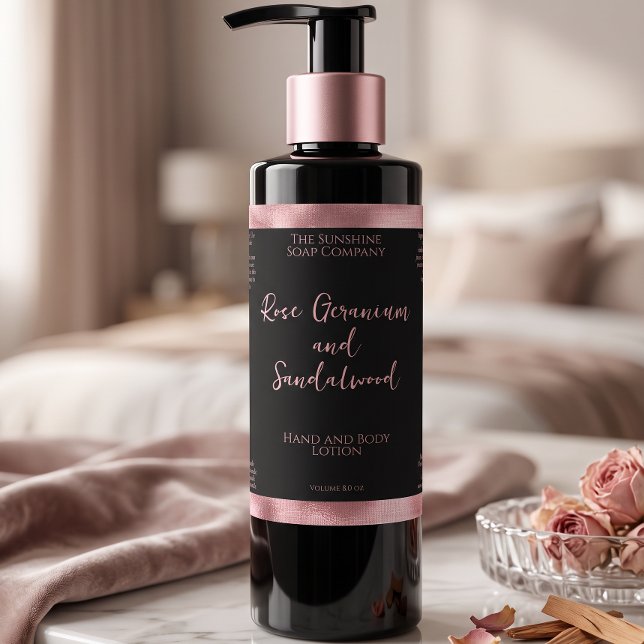 Étiquette de bouteille de cosmétiques en faux papi (Créateur téléchargé)